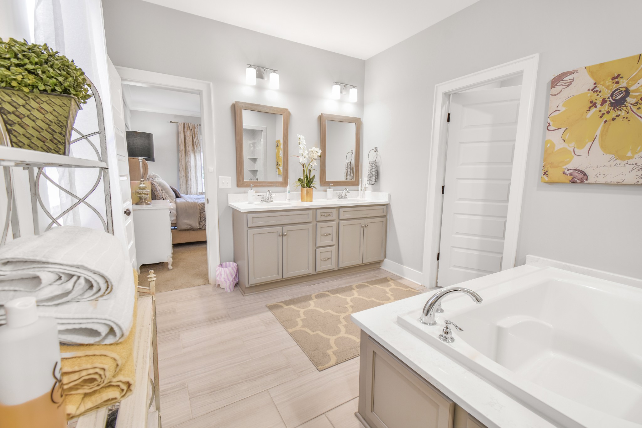 243 Croft Way Mount Juliet, TN 37122 - Photo 19 of 48 a spacious bathroom with a tub sink and mirror