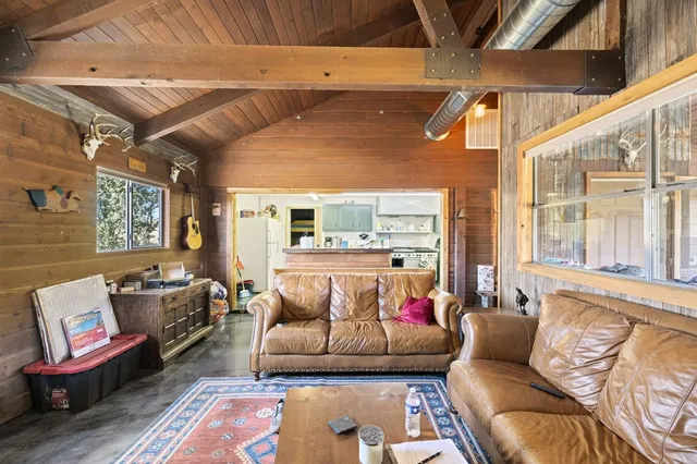 a view of an ocean with a nearby beach