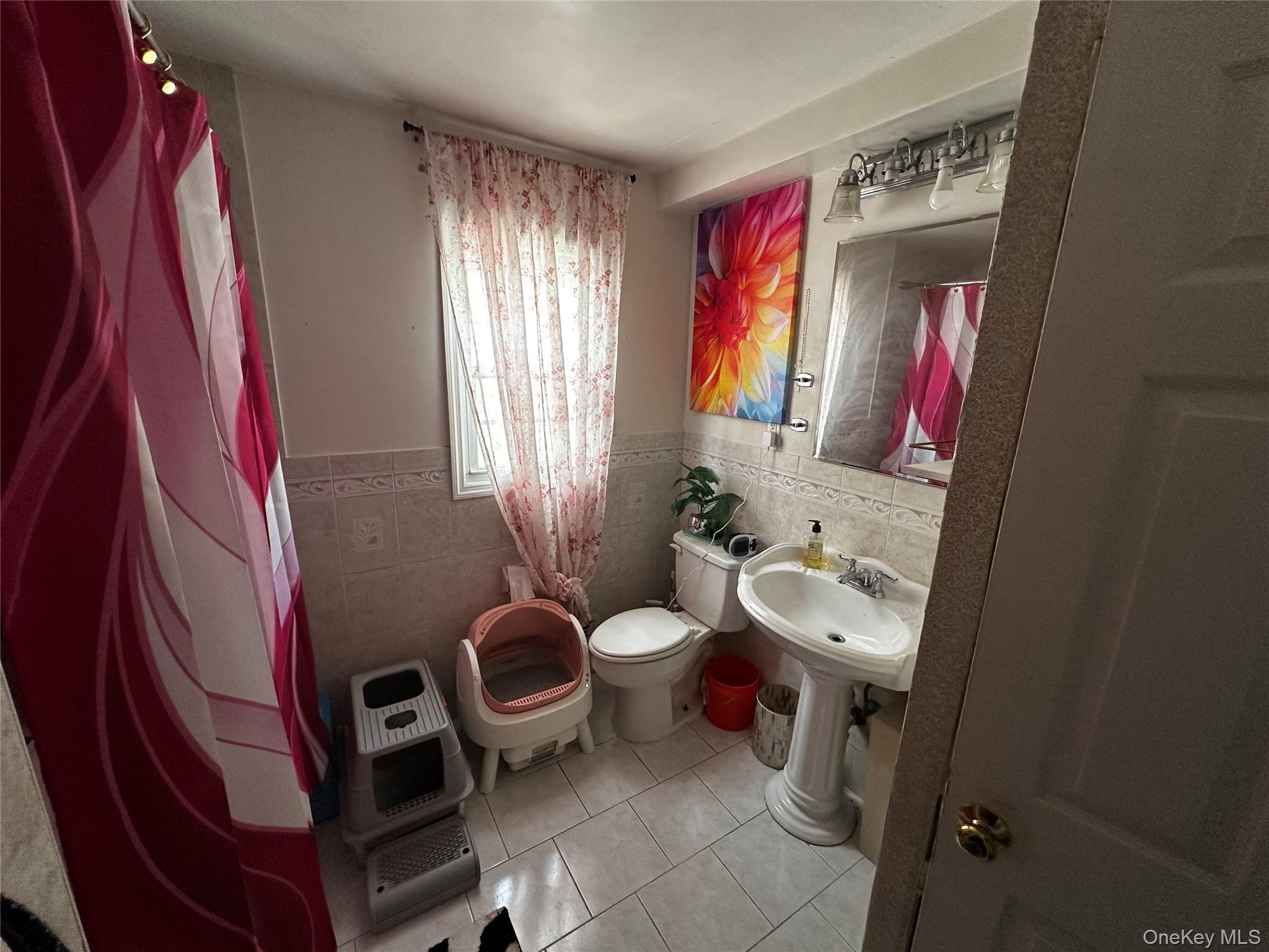 241-16 148th Road Queens, NY 11422 - Photo 5 of 28 a bathroom with a toilet sink and mirror