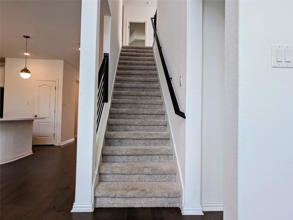 1344 Ridge Runner Drive Georgetown, TX 78628 - Photo 21 of 37 a view of entryway and hall with wooden floor