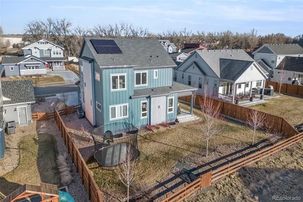 an aerial view of residential houses