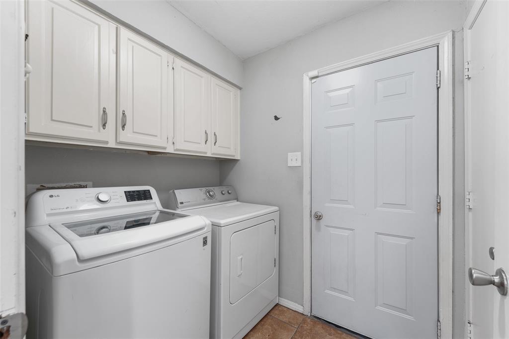 2127 Holt Road Arlington, TX 76006 - Photo 9 of 18 a view of storage and utility room with washer and dryer