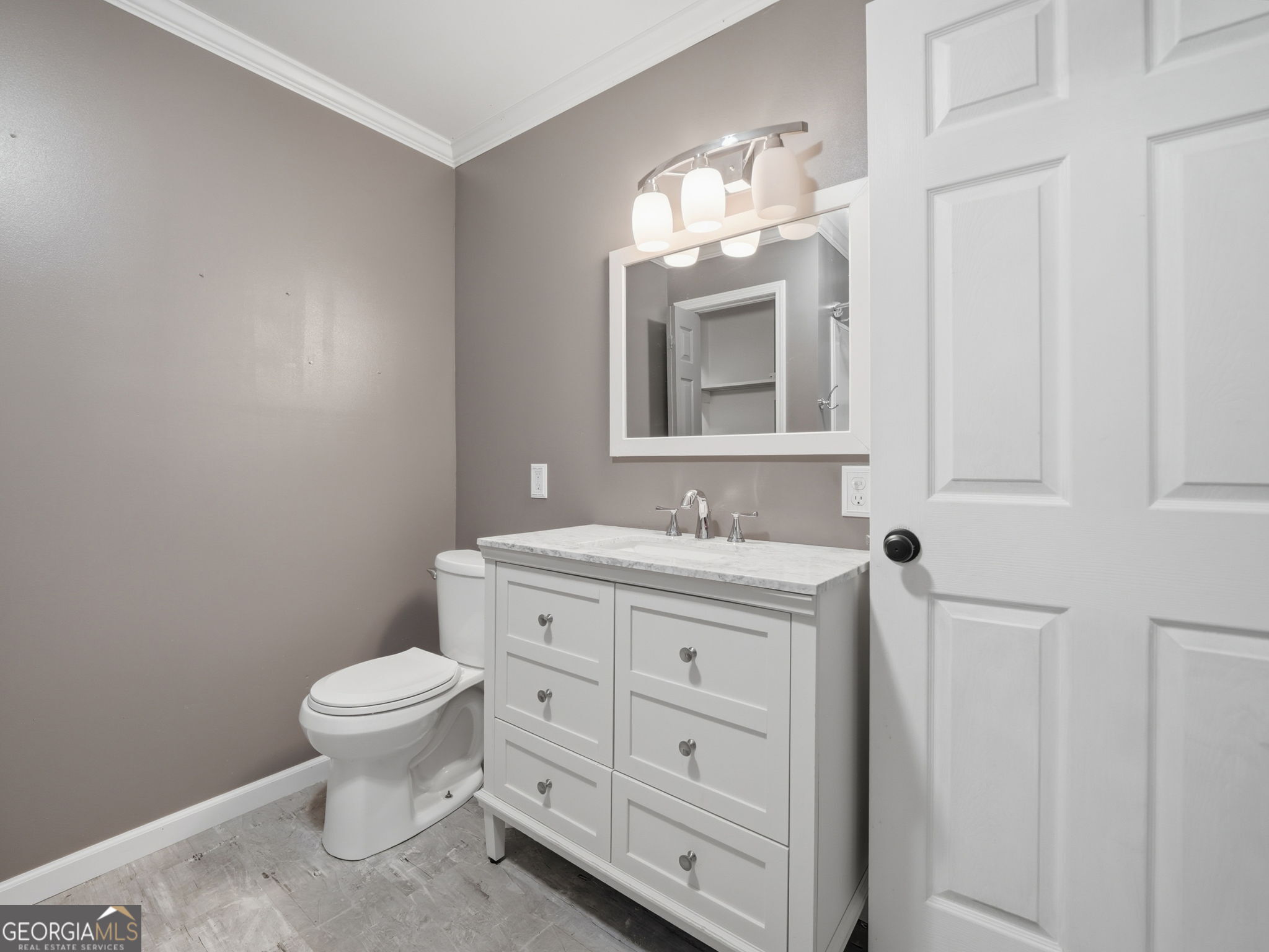 629 Goose Island Road Cherry Log, GA 30522 - Photo 23 of 52 a bathroom with a sink a toilet and a mirror