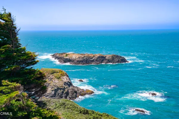 a view of a lake with a mountain
