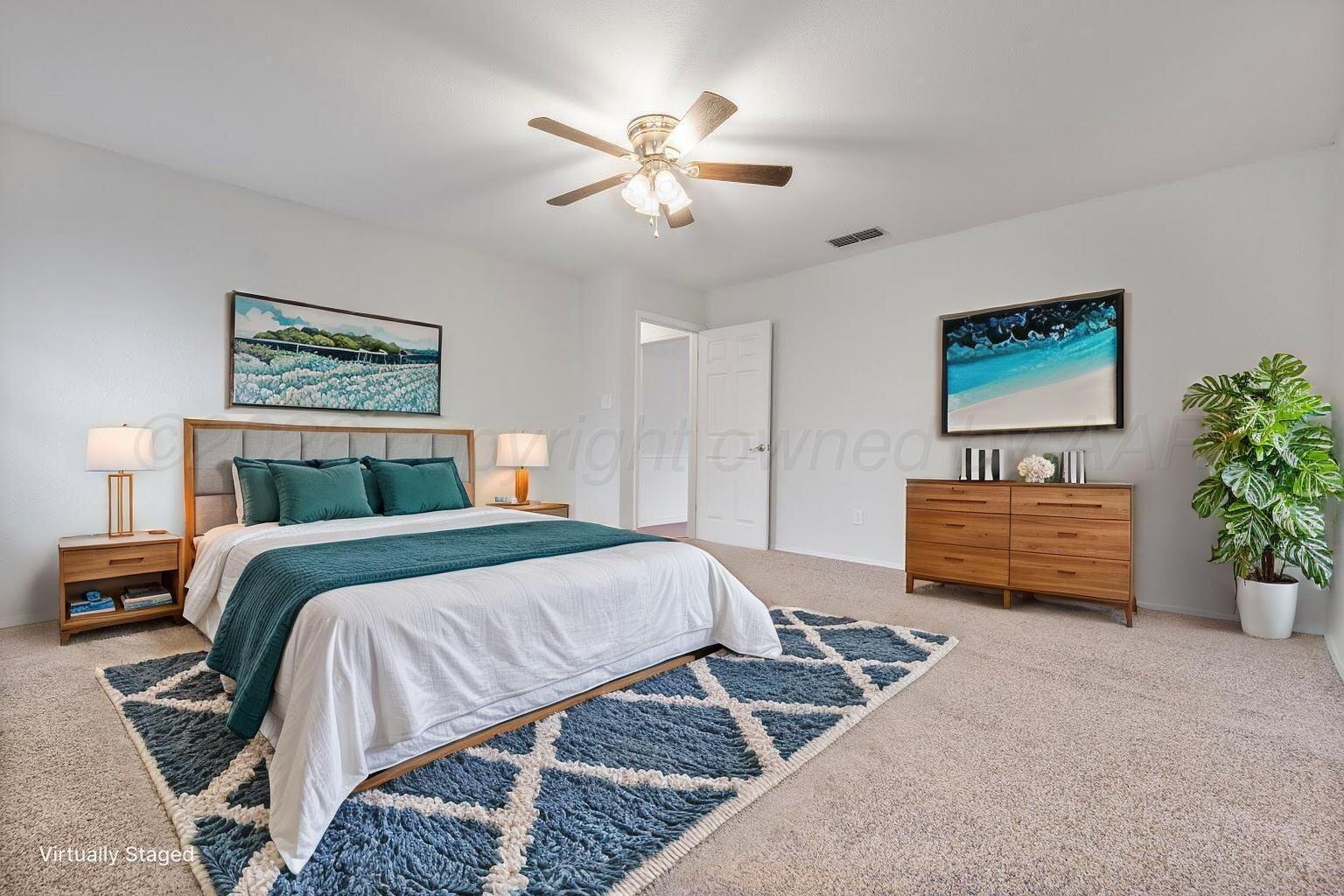 3312 Reeder Drive Amarillo, TX 79121 - Photo 12 of 26 Bedroom 1 - 2 virtually staged (2)