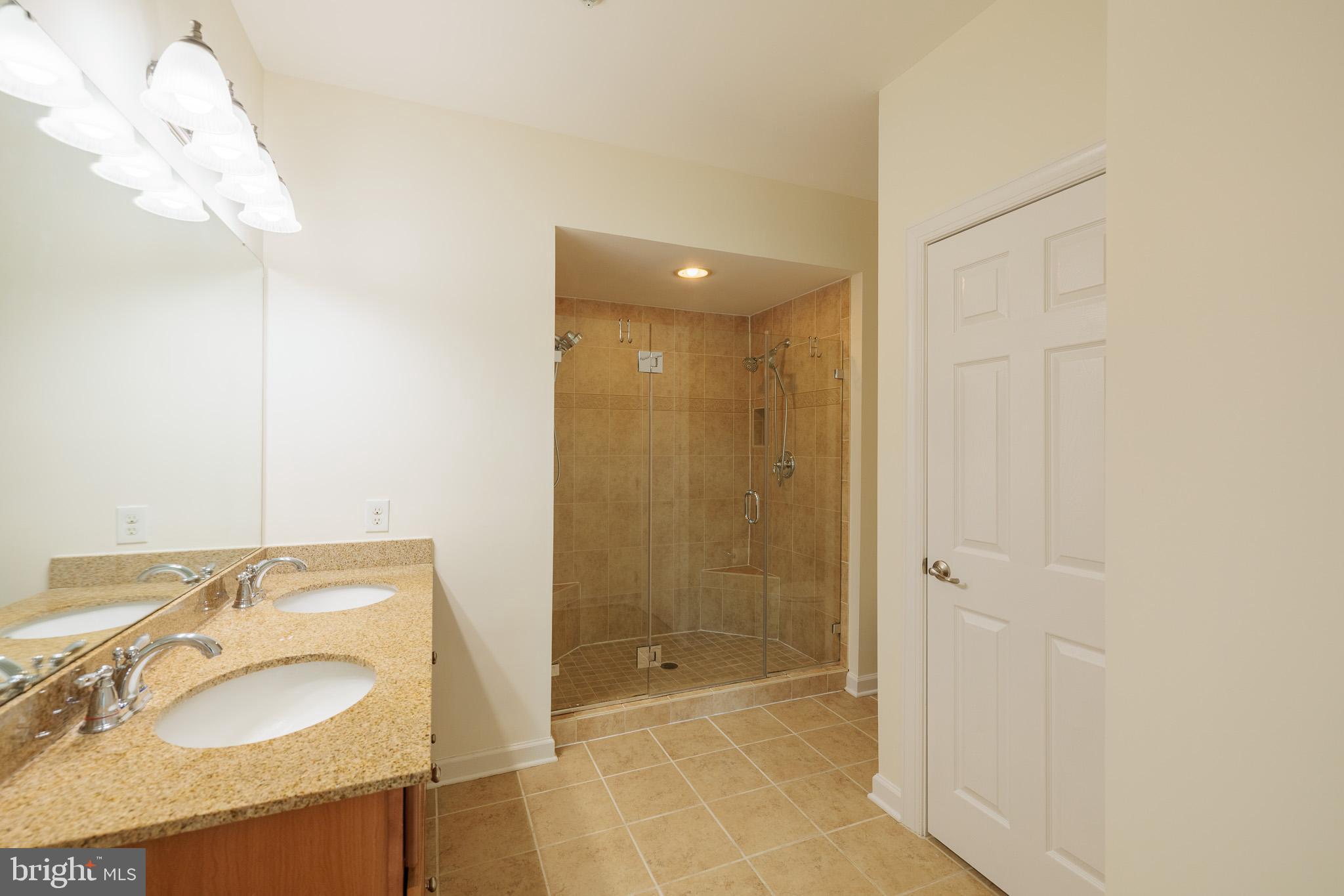 256 Urban Avenue, Unit 256 Gaithersburg, MD 20878 - Photo 26 of 41 a bathroom with a sink shower and a mirror