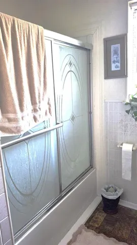 a view of a door with a sink