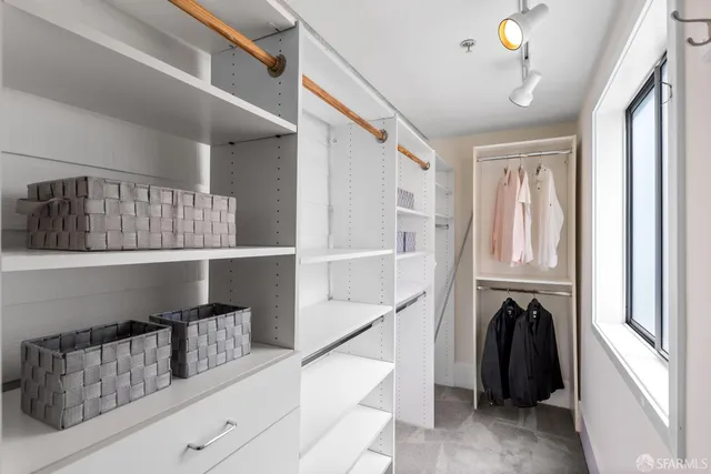 a room with furniture and a potted plant