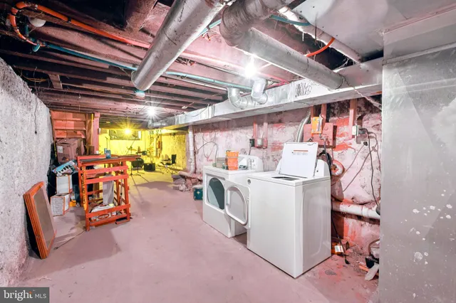 a view of storage and utility room