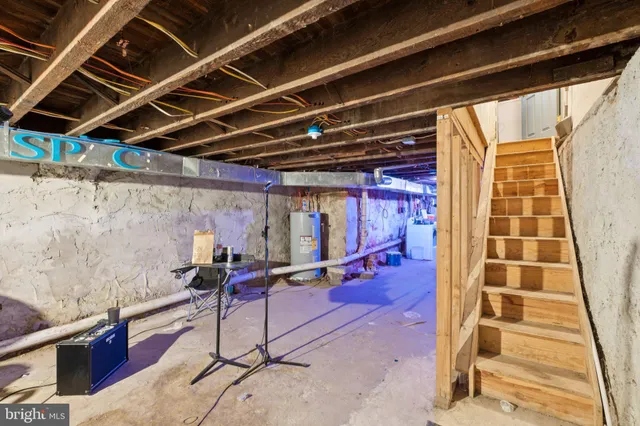 a view of storage and utility room