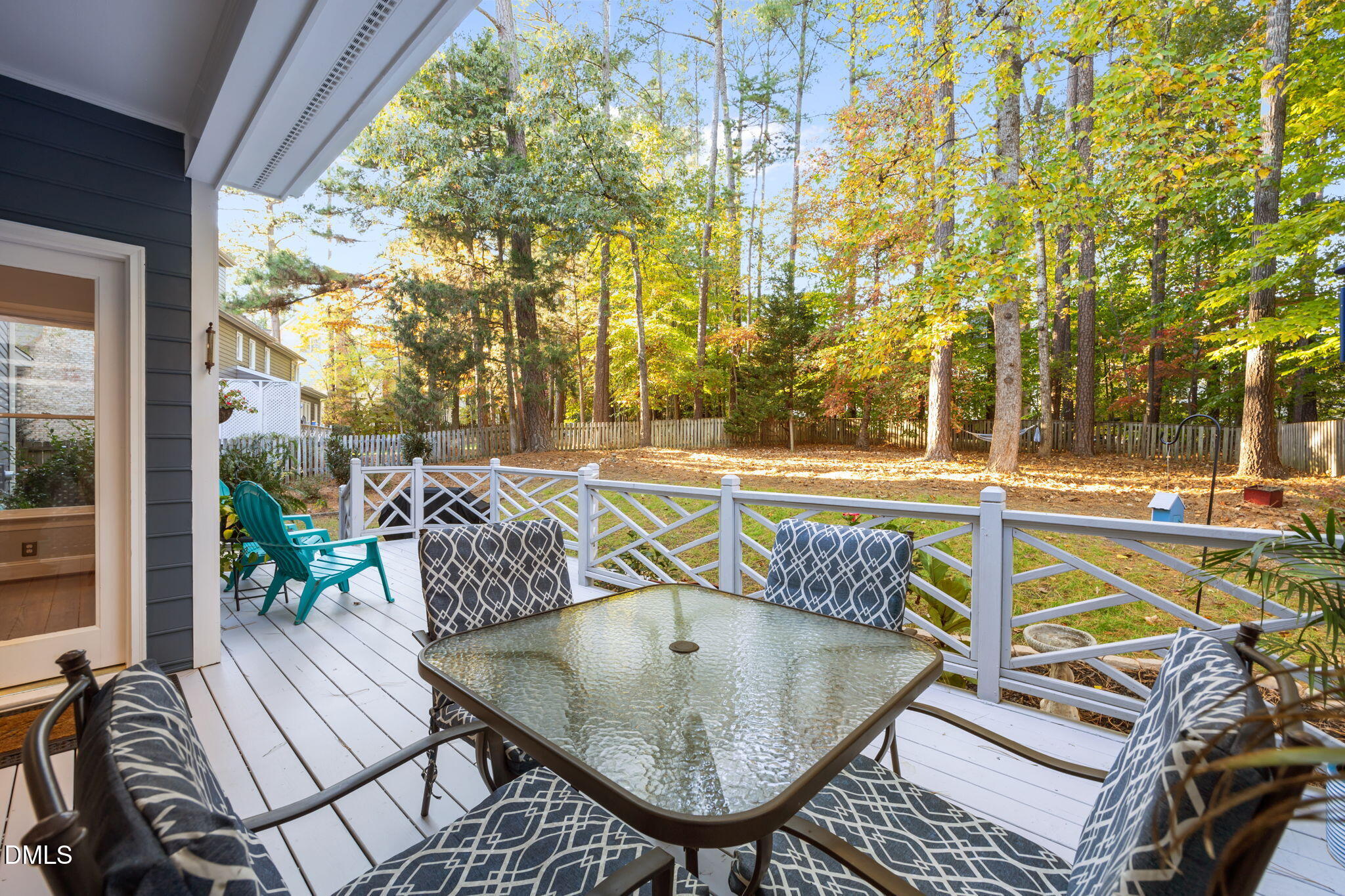 4304 Omni Place Raleigh, NC 27613 - Photo 44 of 58 a view of balcony with furniture and outdoor seating