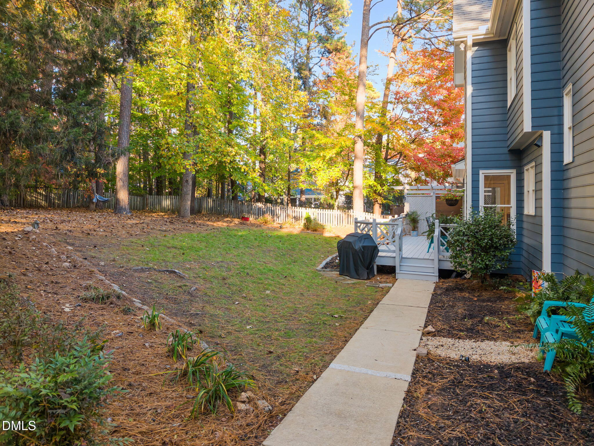 4304 Omni Place Raleigh, NC 27613 - Photo 51 of 58 a view of a yard with plants and trees