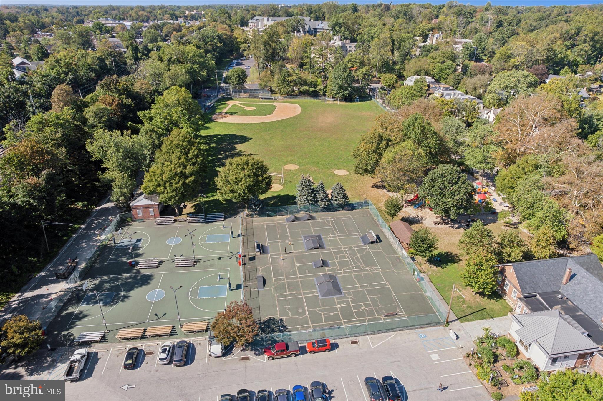 121 Conway Avenue Narberth, PA 19072 - Photo 20 of 27 an aerial view of residential houses with outdoor space