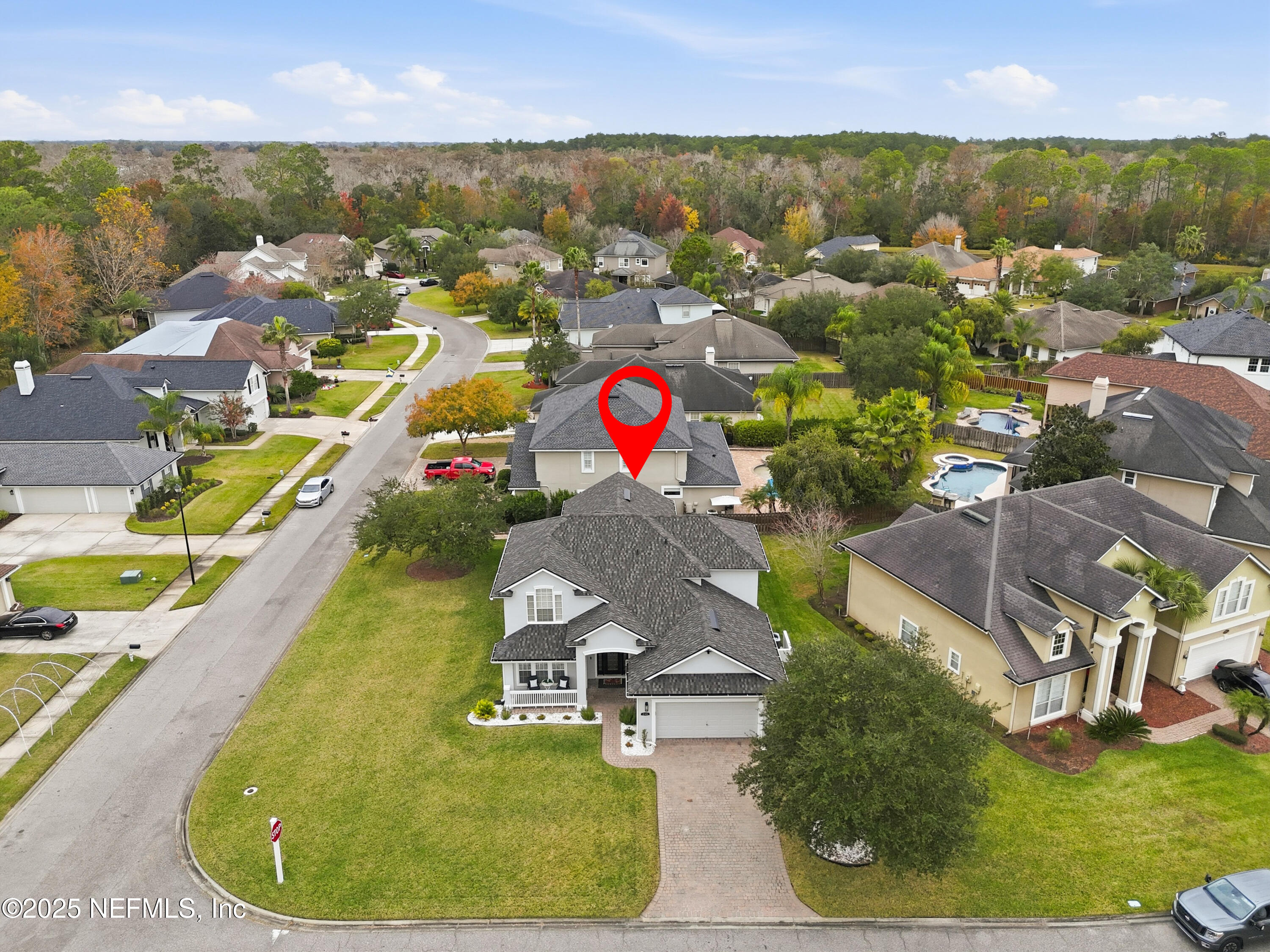 2301 Country Side Drive Fleming Island, FL 32003 - Photo 41 of 58 an aerial view of residential houses with outdoor space and swimming pool