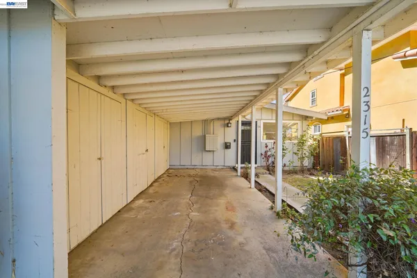 a view of a porch