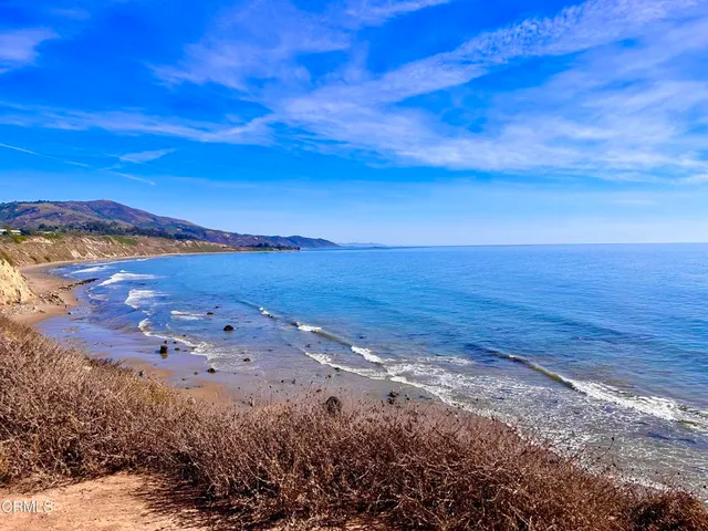 a view of an ocean beach