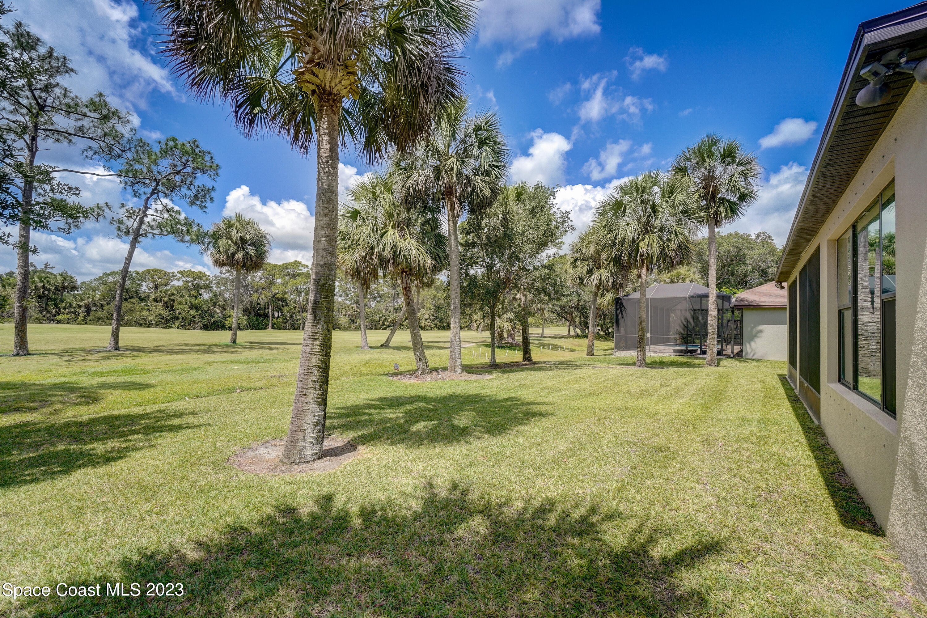 1568 Outrigger Circle Rockledge, FL 32955 - Photo 34 of 44 a view of a yard with palm trees