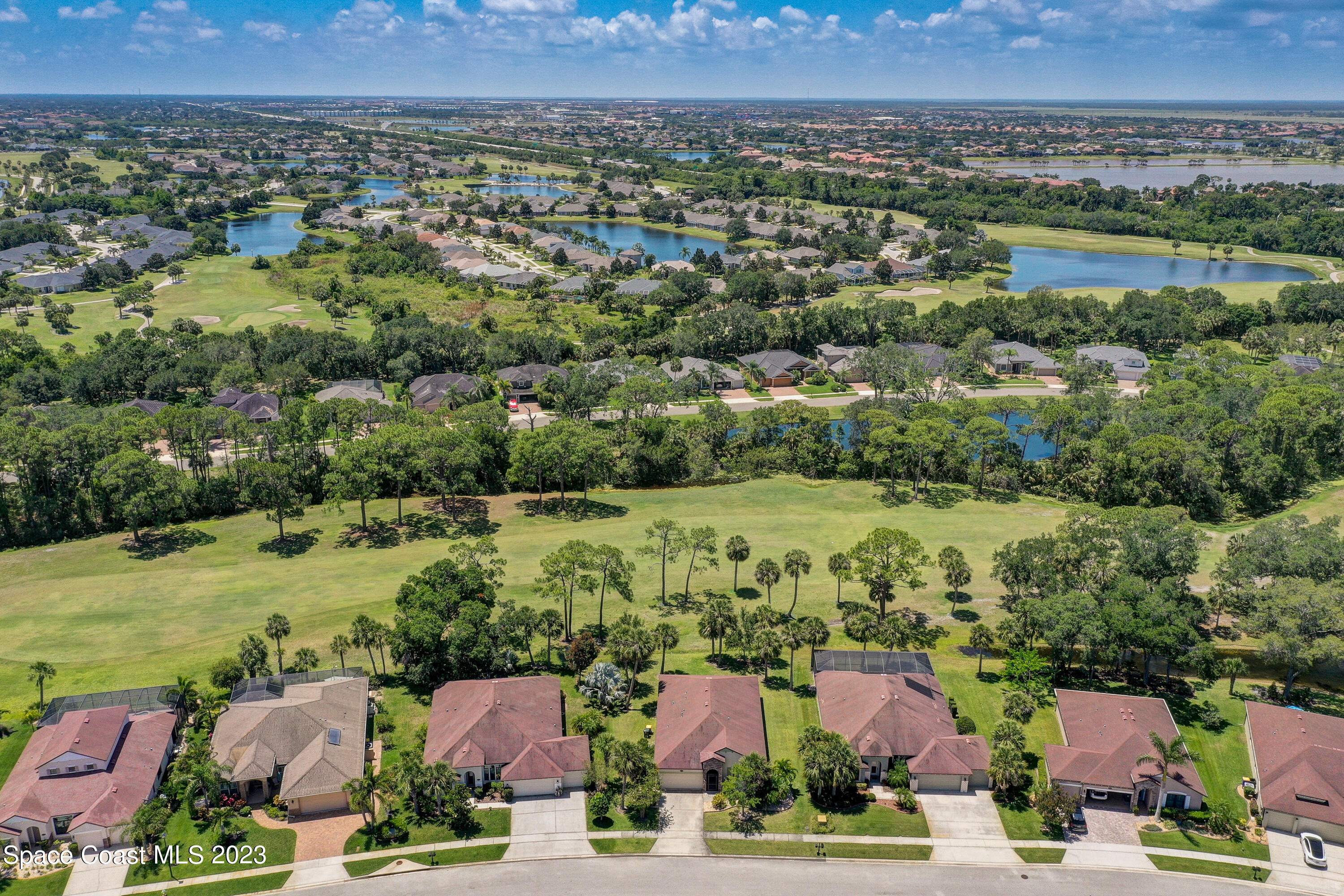 1568 Outrigger Circle Rockledge, FL 32955 - Photo 39 of 44 an aerial view of residential houses with outdoor space and river
