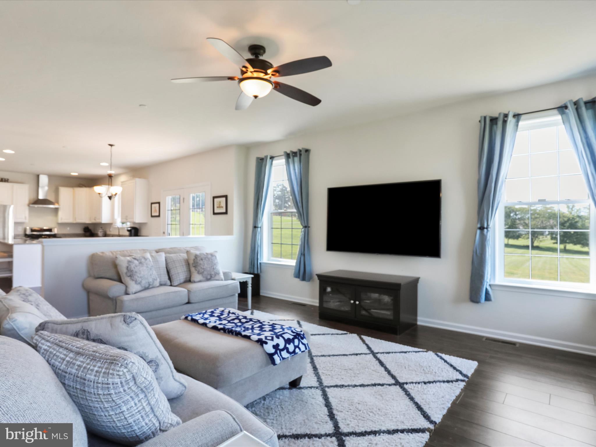 1147 Fox Run Terrace Hanover, PA 17331 - Photo 10 of 50 a living room with furniture a flat screen tv and a fireplace