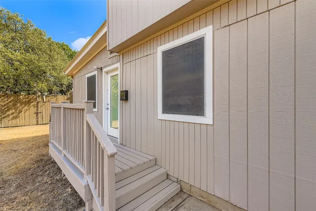 a view of a house with wooden floor