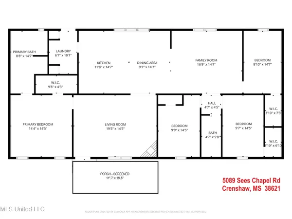 $189,900 | 5089 Sees Chapel Road, Crenshaw, MS 38621