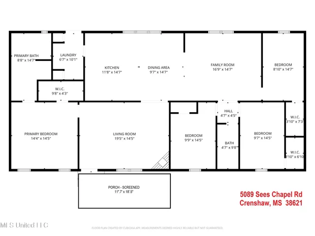 $220,000 | 5089 Sees Chapel Road, Crenshaw, MS 38621