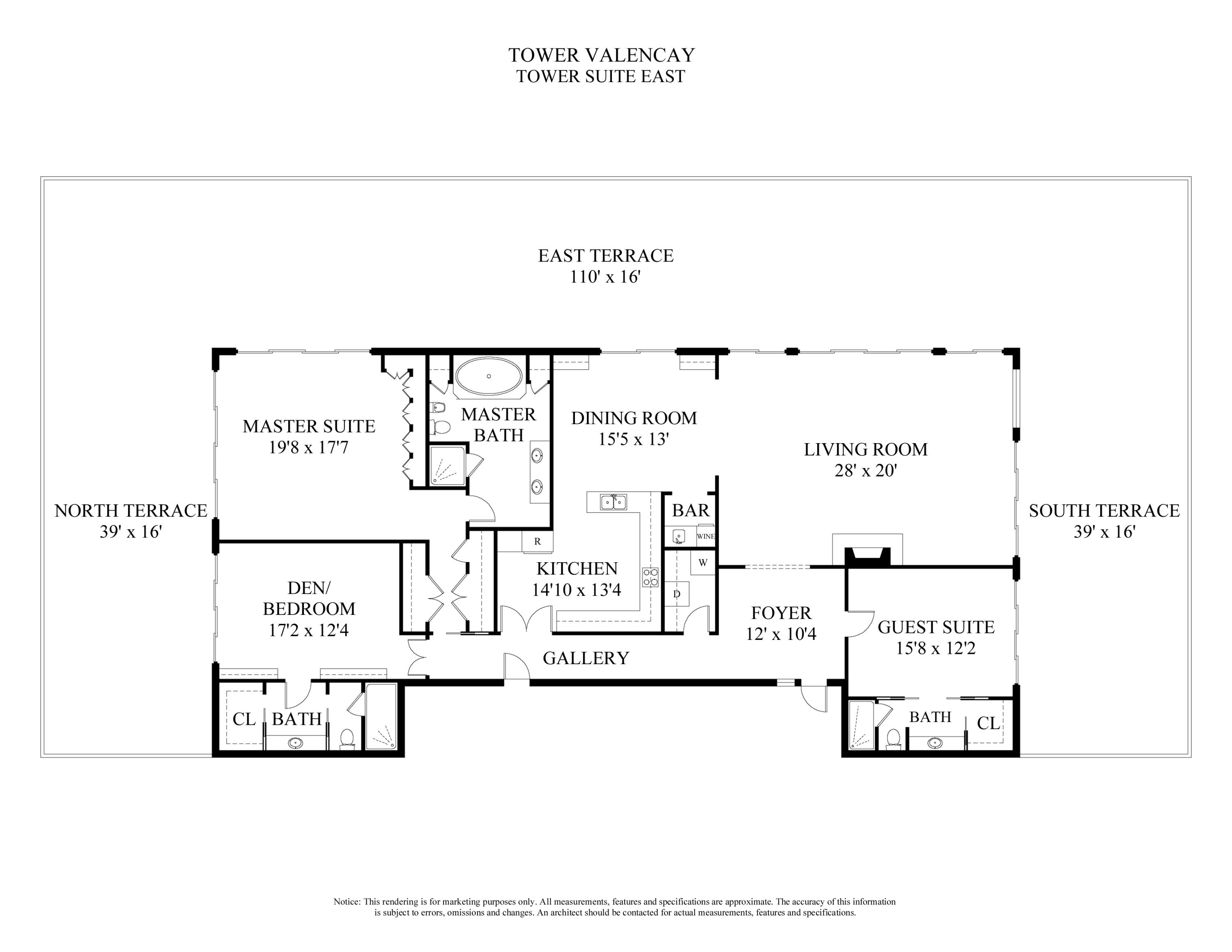 2155 Ibis Isle Road East, Unit TE Palm Beach, FL 33480 - Photo 21 of 39 EAST TOWER VALENCAY