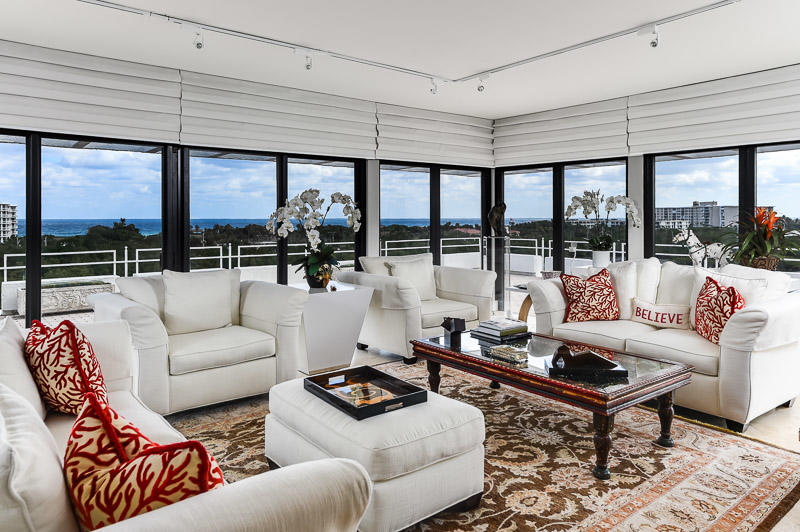 2155 Ibis Isle Road East, Unit TE Palm Beach, FL 33480 - Photo 6 of 39 Living Room Ocean Views