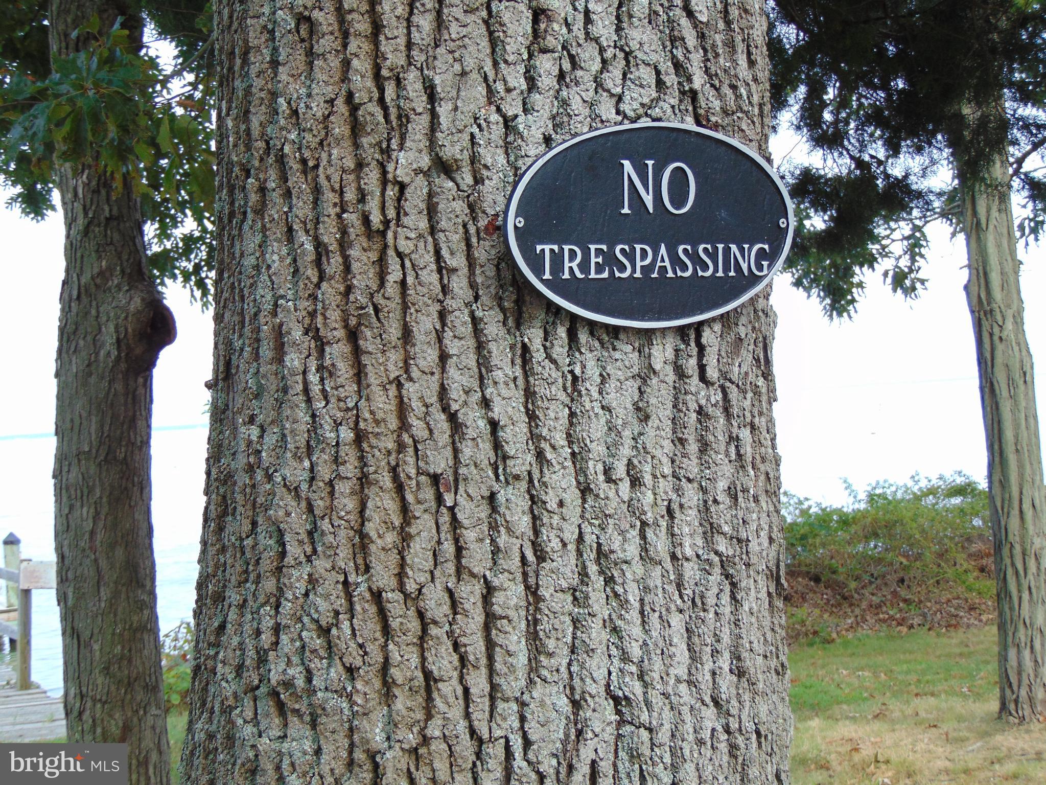 1710 Bayview Road Shady Side, MD 20764 - Photo 89 of 104 No trespassing sign in front of pier