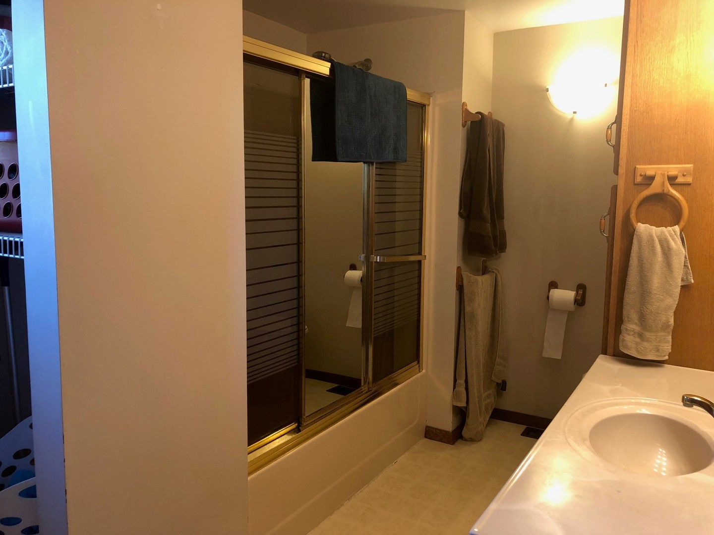 791 North 36th Road Utica, IL 61373 - Photo 11 of 24 a bathroom with a shower and a sink