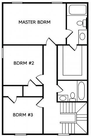 2813 Ridgecrest Drive Hephzibah, GA 30815 - Photo 3 of 30 2nd Floor Layout Clean