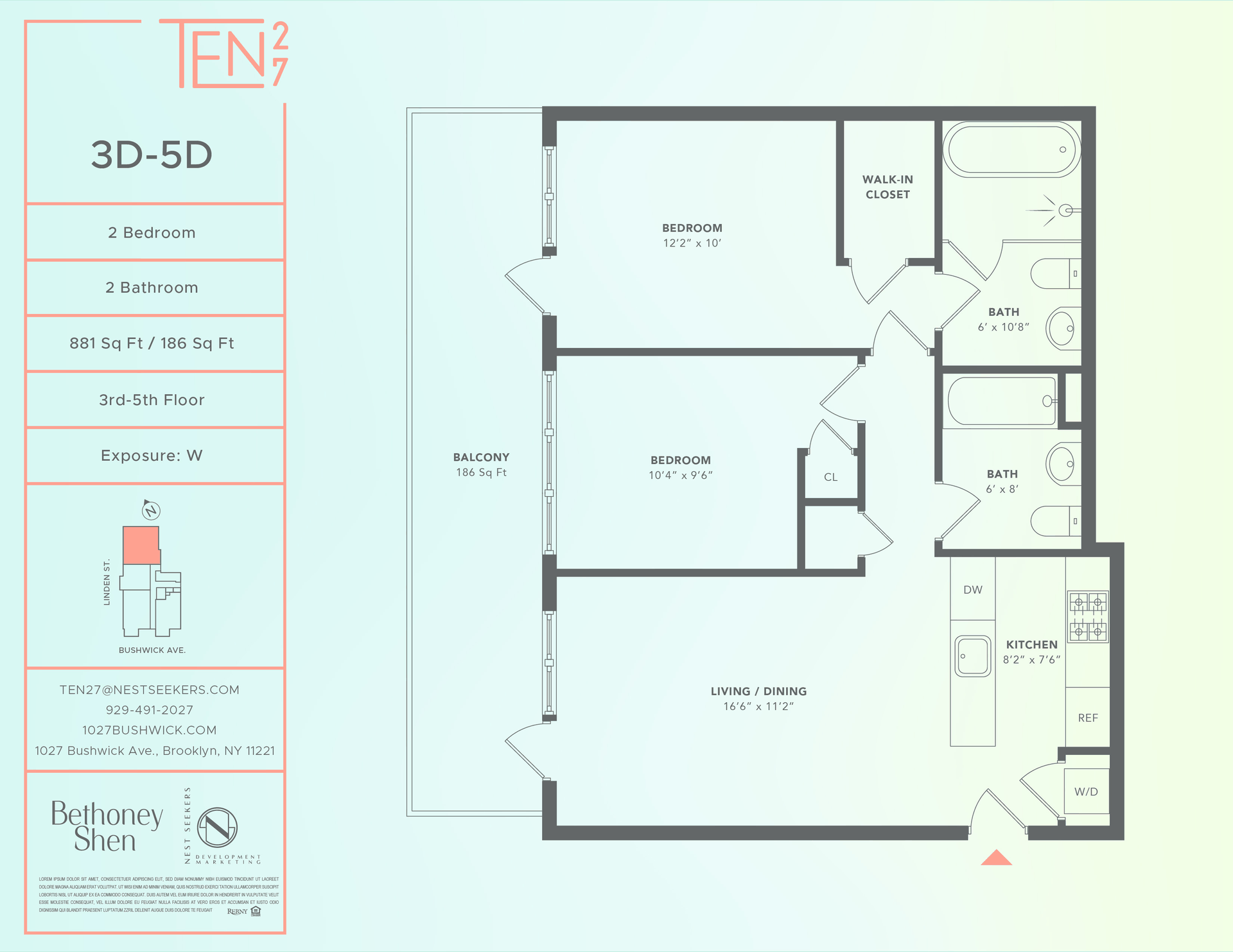 1027 Bushwick Avenue, Unit 3D Brooklyn, NY 11221 - Photo 14 of 14 a picture of a refrigerator with a white wall