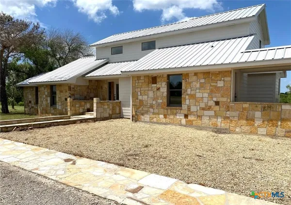 a front view of a house