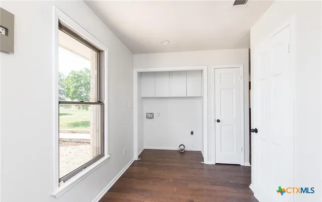 a view of an empty room