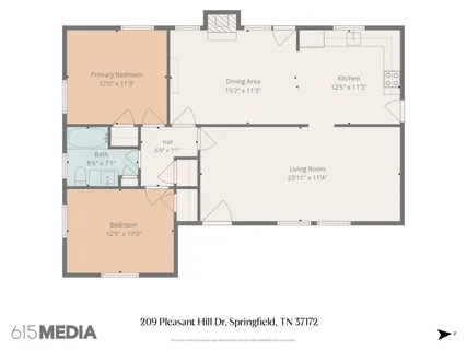 $269,000 | 209 Pleasant Hill Drive, Springfield, TN 37172