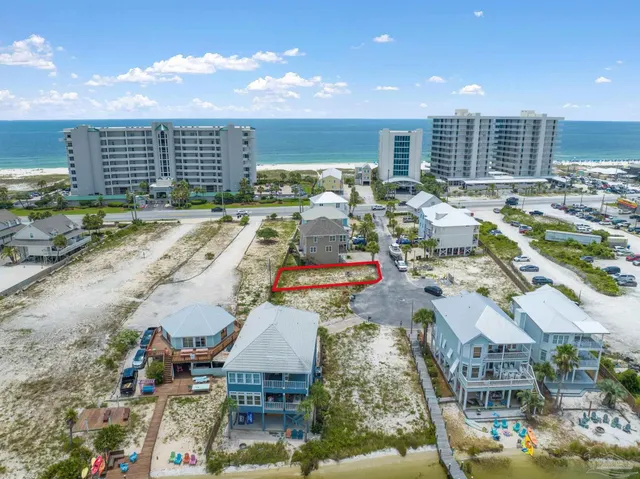 an aerial view of residential house with outdoor space