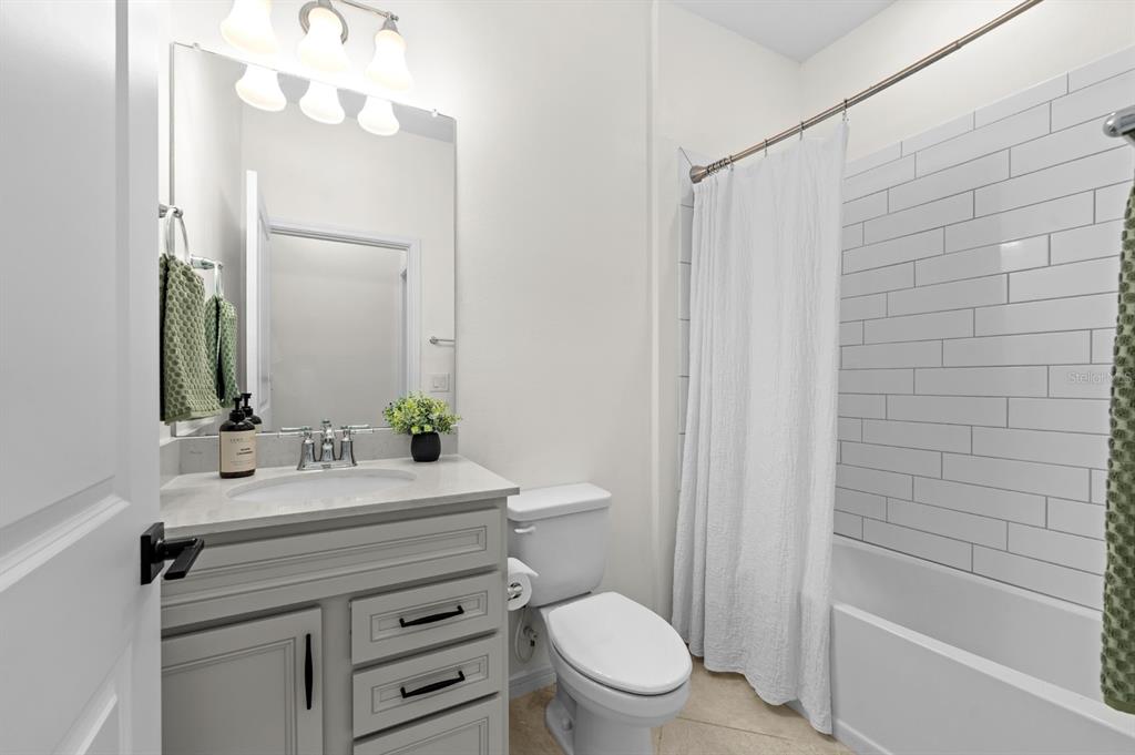 20402 Monza Loop Land O Lakes, FL 34638 - Photo 16 of 36 a bathroom with a sink a mirror and a toilet