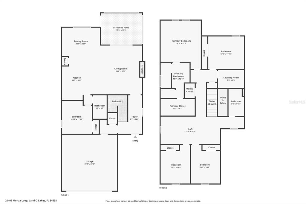 20402 Monza Loop Land O Lakes, FL 34638 - Photo 35 of 36 a picture of a bathroom with mirror