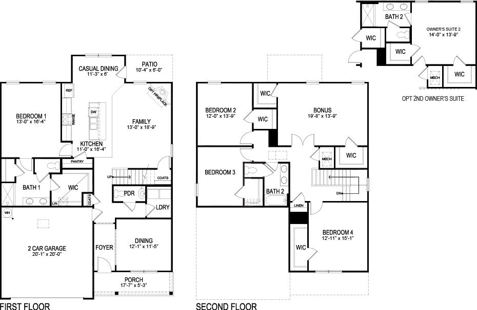 210 Old Warren School Road LaFayette, GA 30728 - Photo 2 of 2 Salem Floor Plan Horton E Updated Shower