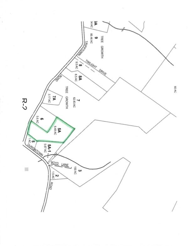 0 Durgintown Road Hiram, ME 04041 - Photo 19 of 21 Highlited Noyce Lot Map