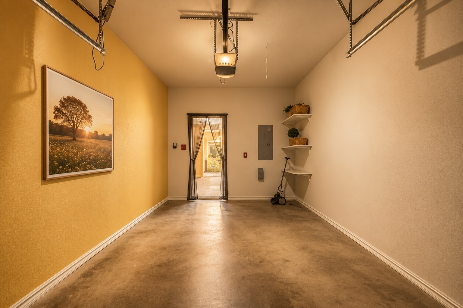 46 Verde Ranch Loop Leander, TX 78641 - Photo 16 of 19 Secure parking and extra storage space await, with direct access to the outdoors.