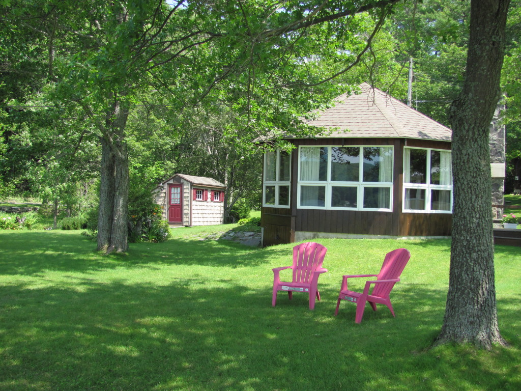 13 Cooper Creek Road Tyringham, MA 01238 - Photo 27 of 32 back yard facing cottage