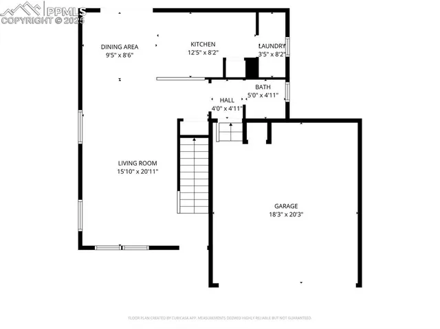 a picture of a bench in front of a wall