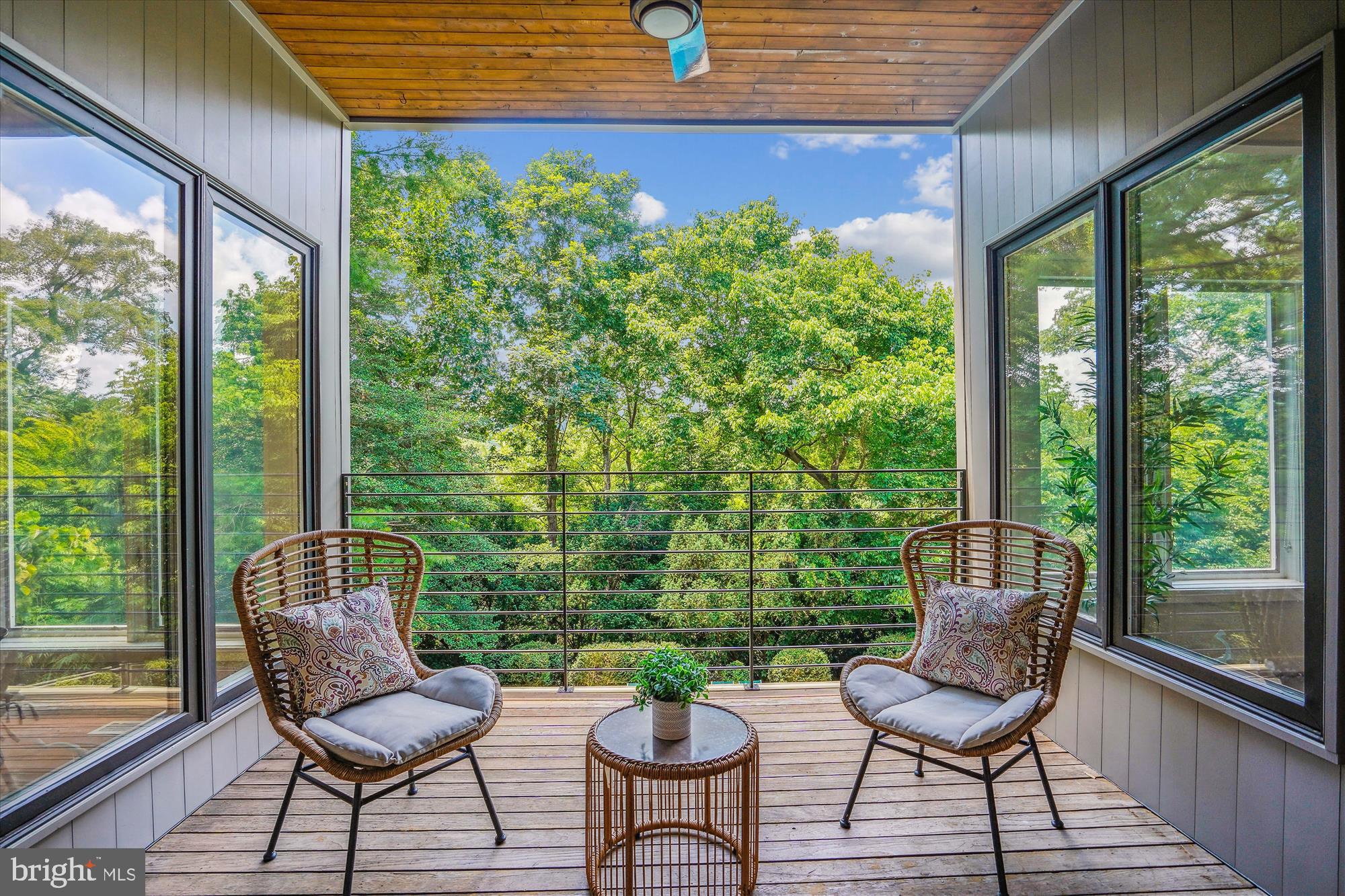6424 Ridge Drive Bethesda, MD 20816 - Photo 23 of 69 Fabulous Balcony overlooking the pool and trees!