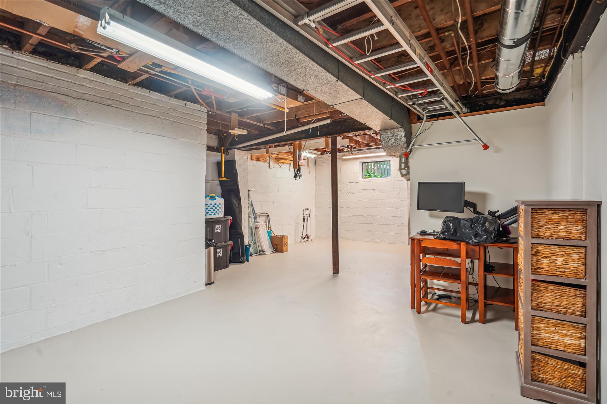 6424 Ridge Drive Bethesda, MD 20816 - Photo 45 of 69 Unfinished lower level, plenty of room for storage