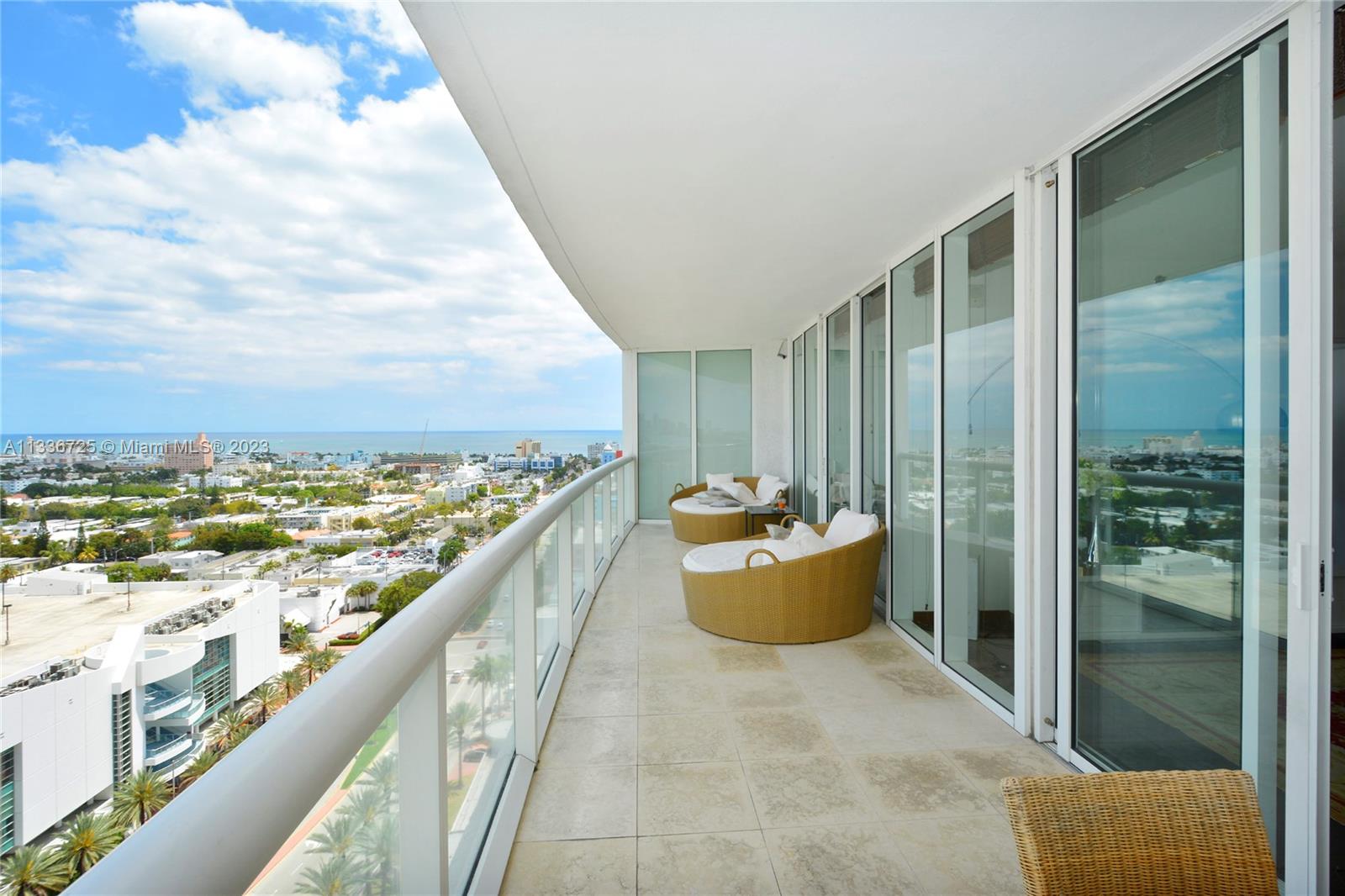450 Alton Road, Unit 2006 Miami Beach, FL 33139 - Photo 27 of 34 a view of balcony with a potted plant