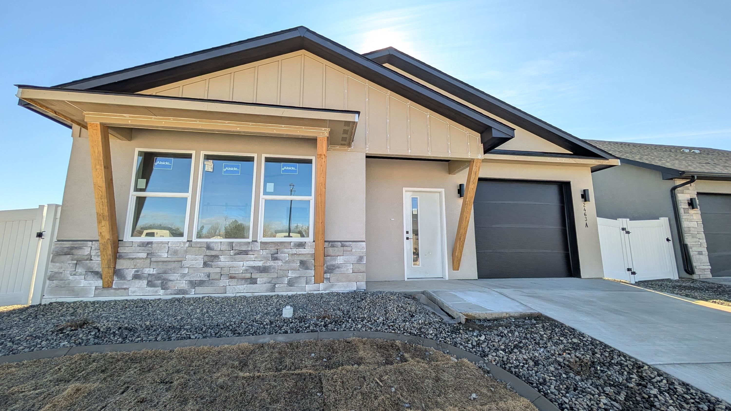 a front view of a house