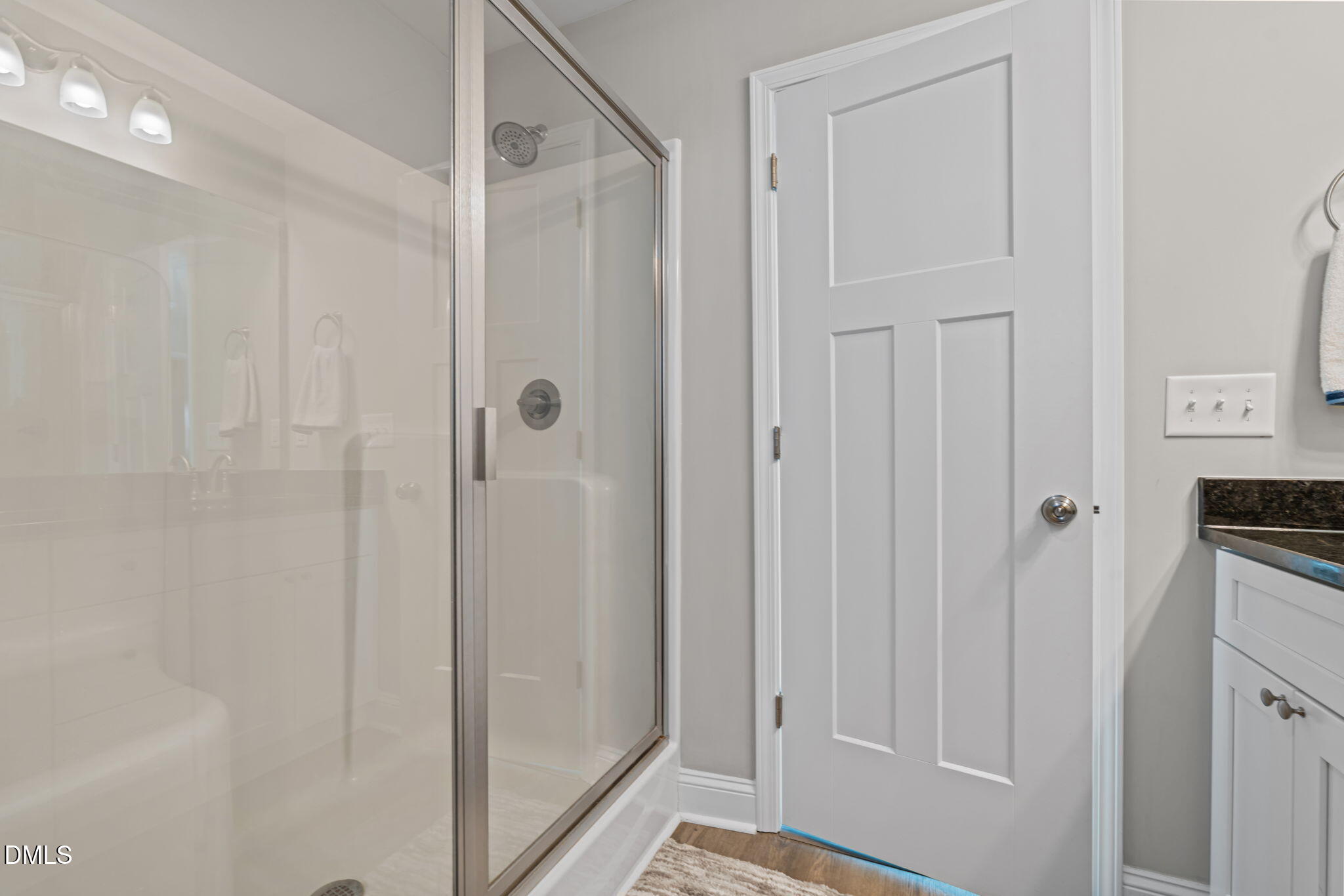 904 Allstar Avenue Cameron, NC 28326 - Photo 22 of 34 a bathroom with a shower and a door