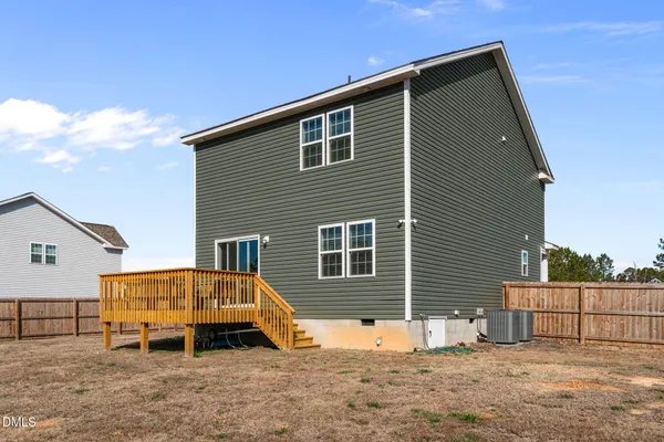 a backyard of a house
