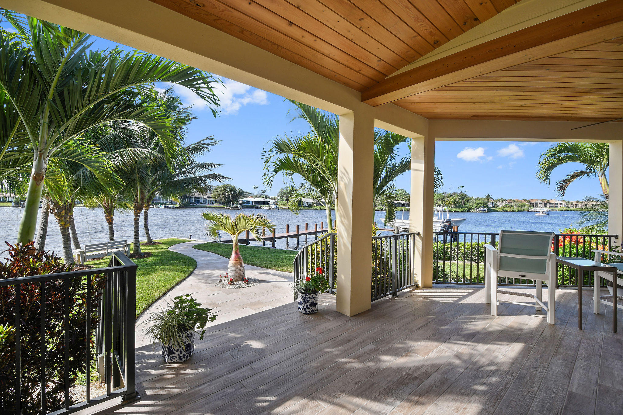 4980 County Line Road Tequesta, FL 33469 - Photo 32 of 56 Front water view from Veranda